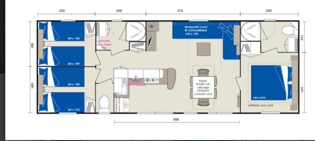 Mobilhome 741 Les Charmettes,3Ch,2Sdb,Lave Linge,Lave Vaisselle,Clim,2Wc Les Mathes Bagian luar foto